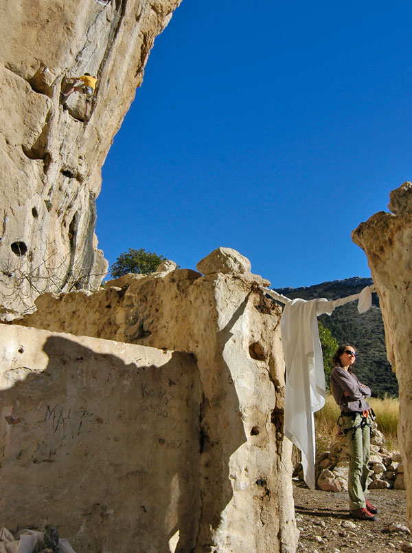 Ted climbing Atlas shriked 7c+